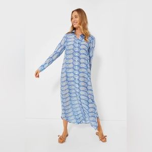 Tuckernuck | Dresses | Nwt Bell By Alicia Bell Blue Turq Paisley Oversized  Maxi Shirt Dress | Poshmark